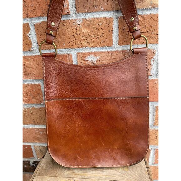 Sundance Wandering Way Small Shoulder Bag Leather & Suede Brown With Hook Latch - Picture 6 of 16